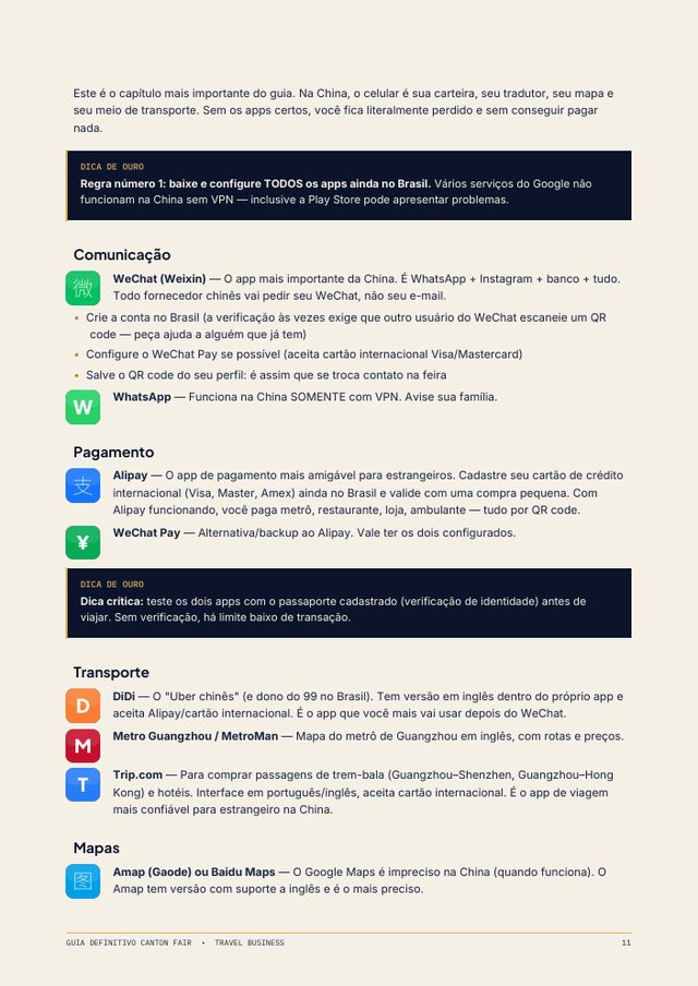 Prévia desfocada da página de aplicativos